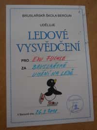 Rozloučení s bruslařskou školou