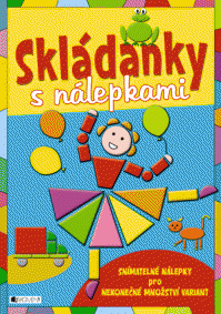 Skládanky s nálepkami - modrá