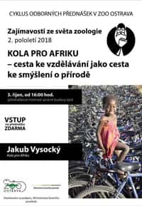 Pozvánka na přednášku v zoo: Kola pro Afriku