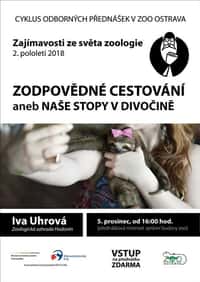 Přednáška v zoo: Zodpovědné cestování aneb Naše stopy v divočině