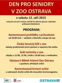 Den pro seniory v Zoo Ostrava
