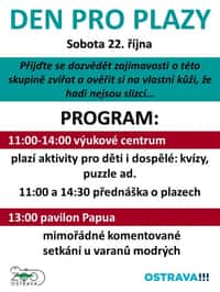 Den pro plazy v Zoo Ostrava
