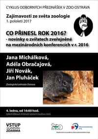 Pozvánka na přednášku v zoo: Co přinesl rok 2016?